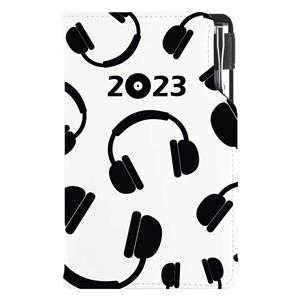 Diár DESIGN týždenný vreckový 2023 český - Music
