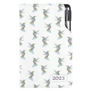 Diár DESIGN týždenný vreckový 2023 slovenský - Kolibrík
