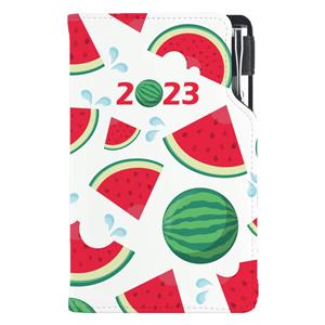 Diár DESIGN týždenný vreckový 2023 slovenský - Melón
