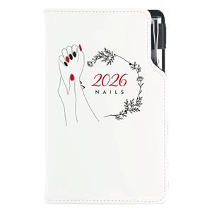 Diár DESIGN týždenný vreckový 2026 český - Nails