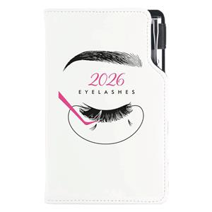 Diár DESIGN týždenný vreckový 2026 poľský - KOZMETICKÝ Eyelashes