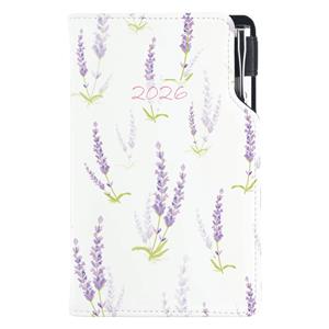 Diár DESIGN týždenný vreckový 2026 poľský - Levanduľa