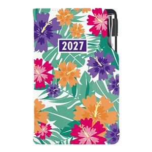 Diár DESIGN týždenný vreckový 2027 český - Tropic
