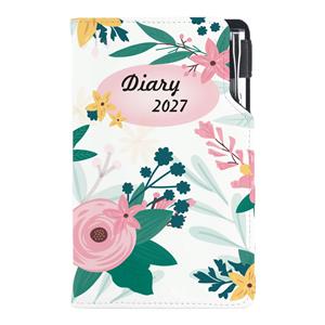 Diár DESIGN týždenný vreckový 2027 poľský - Kvety