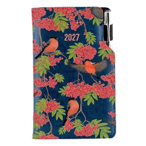 Diár DESIGN týždenný vreckový 2027 poľský - modrá- Hýľ