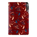 Diár DESIGN týždenný vreckový 2027 slovenský - bordová - Žeriav