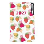 Diár DESIGN týždenný vreckový 2027 slovenský - Jahoda