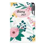 Diár DESIGN týždenný vreckový 2027 slovenský - Kvety