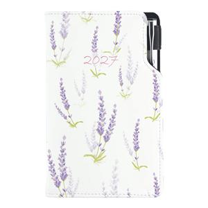 Diár DESIGN týždenný vreckový 2027 slovenský - Levanduľa