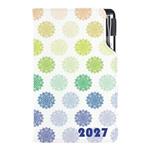 Diár DESIGN týždenný vreckový 2027 slovenský - Mandala farebná