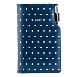 Diár DESIGN týždenný vreckový 2027 slovenský - modrá - Bodky