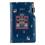 Diár DESIGN týždenný vreckový 2027 slovenský - modrá - Hotel