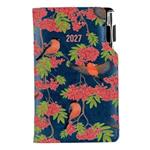 Diár DESIGN týždenný vreckový 2027 slovenský - modrá - Hýľ