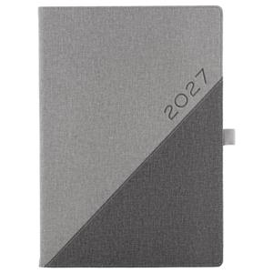 Diár DIEGO denný A4 2027 - sivá/sivá