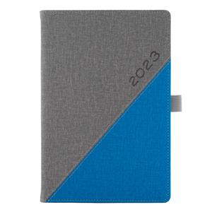 Diár DIEGO denný A5 2023 slovenský - sivá/modrá
