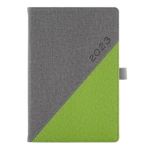 Diár DIEGO týždenný A5 2023 slovenský - sivá/zelená