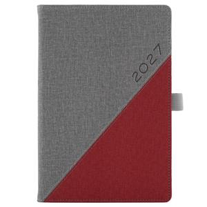 Diár DIEGO týždenný A5 2027 slovenský - sivá/červená