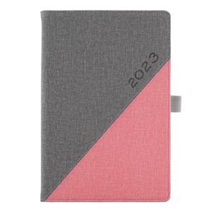 Diár DIEGO týždenný špeciál A5 2023 - sivá/ružová