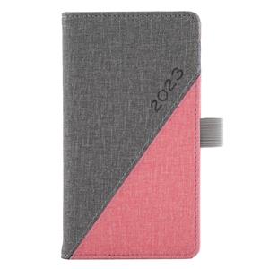 Diár DIEGO týždenný vreckový 2023 slovenský - sivá/růžová