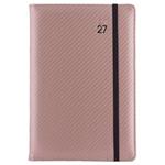 Diář ELASTIC týdenní speciál A5 2027 - pudrová/černá gumička