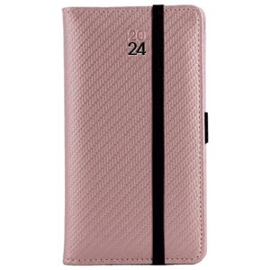 Diár ELASTIC týždenný vreckový 2024 slovenský - púdrová/čierna gumička