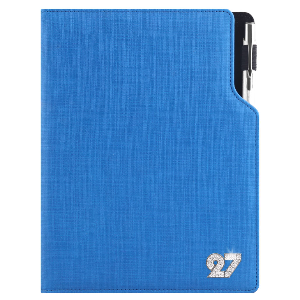 Diář GEP CRYSTAL denní A5 2027 polský - modrá pastelová