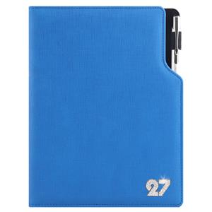 Diár GEP CRYSTAL denný A5 2027 polský - modrá pastelová