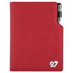 Diár GEP CRYSTAL denný B6 2027 - červená pastelová
