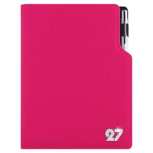 Diár GEP CRYSTAL denný B6 2027 polský - ružová