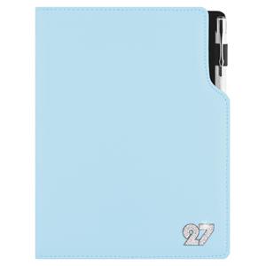 Diár GEP CRYSTAL s perom týždenný B6 2027 - svetlo modrá