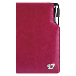 Diár GEP CRYSTAL s perom týždenný vreckový 2027 český - nachová