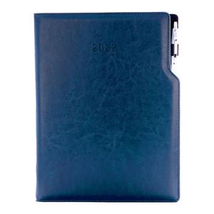 Diár GEP s perom denný A4 2022 - modrá