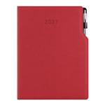 Diár GEP s perom denný A4 2027 - červená