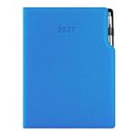 Diár GEP s perom denný A4 2027 - modrá pastelová