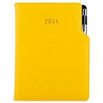 Diár GEP s perom denný B6 2024 - žltá