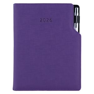 Diár GEP s perom týždenný A5 2026 - fialová