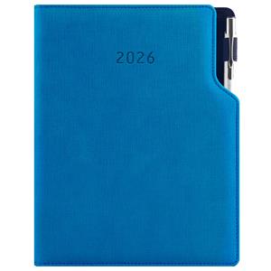 Diár GEP s perom týždenný A5 2026 - modrá pastelová
