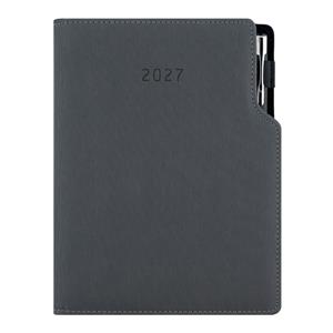 Diár GEP s perom týždenný B5 2027 - sivá