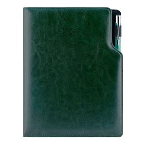 Diár GEP s perom týždenný B5 2027 - zelená