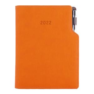 Diár GEP s perom týždenný B6 2022 - oranžová