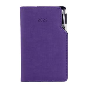Diár GEP s perom týždenný vreckový 2022 slovenský - fialová