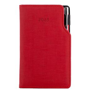 Diár GEP s perom týždenný vreckový 2023 slovenský - červená