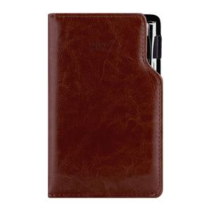 Diár GEP s perom týždenný vreckový 2027 polský - hnedá