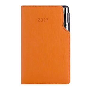 Diár GEP s perom týždenný vreckový 2027 polský - oranžová