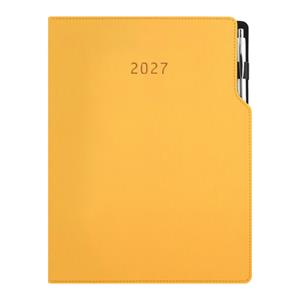 Diář GEP s propiskou denní A4 2027 - hořčicová
