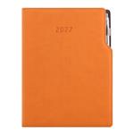 Diář GEP s propiskou denní A4 2027 - oranžová