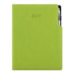 Diář GEP s propiskou denní A4 2027 - světle zelená