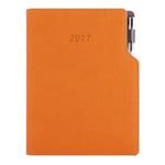 Diář GEP s propiskou denní B6 2027 - oranžová
