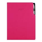 Diář GEP s propiskou týdenní A4 2027 - růžová