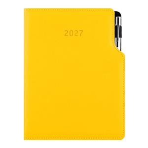 Diář GEP s propiskou týdenní B6 2027 - žlutá